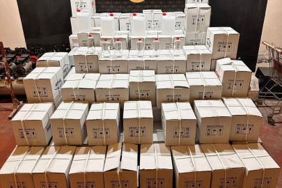 Bursa'da bin 200 litre etil alkol ele geçirildi