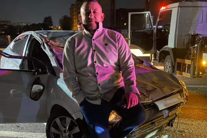 Kazadan yara almadan kurtuldum pozu