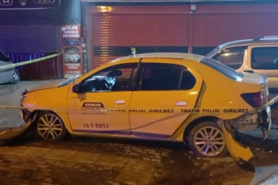 Bursa'da gasp edilen ticari taksi yarım saatlik kovalamacayla durduruldu