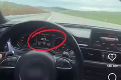 307 kilometre hızı görüp kendisini çekti, jandarma enseledi