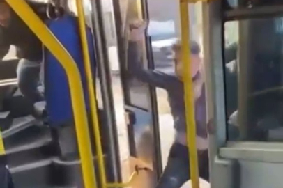 Nilüfer’de otobüsü satırla bastı