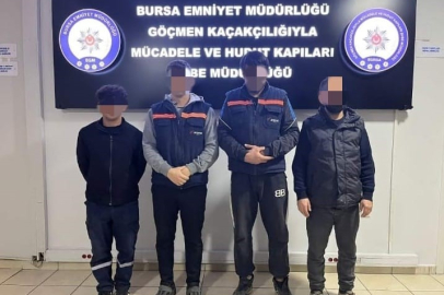 Bursa'da düzensiz göçmen denetimi