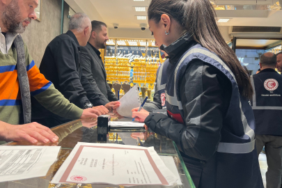 Bursa'da kuyumculara şok baskın: 82 kuyumcuya 16 milyon TL idari para cezası kesildi