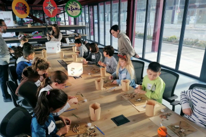 Nilüfer'de çocuklar sanatla iç içe