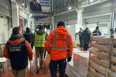 Bursa’da balık halinde gece operasyonu...615 kilo istavrite el konuldu