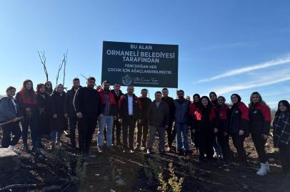 Orhaneli'de 188 fidan toprakla buluştu