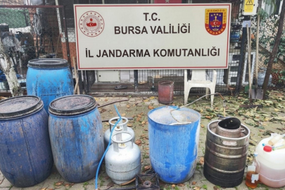 Bursa'da jandarmadan yılbaşı öncesi kaçak içkiye darbe