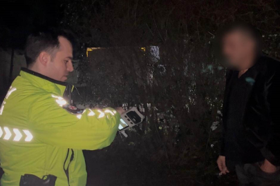 Bursa'da trafik polisinin tuvaleti gelen alkollü sürücüyle imtihanı