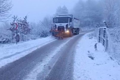 Bursa Büyükşehir'den kar mesaisi