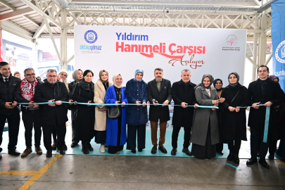 Yıldırım'a hanımeli çarşısı açıldı