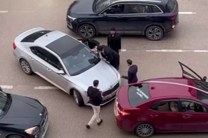 Bursa'da düğün konvoyunda gerginlik