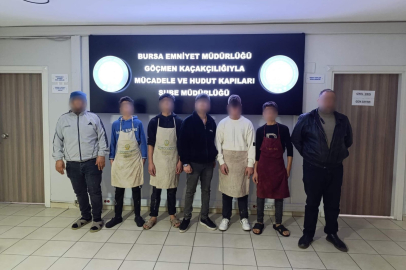 Bursa’da kaçak işçi operasyonu: 5’i çocuk 5 yabancı uyruklu şahıs yakalandı