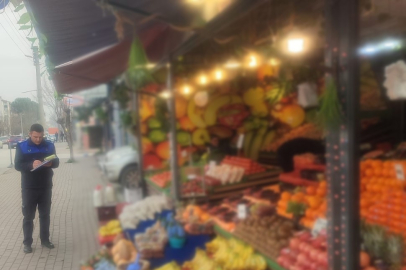 Zabıtadan manav denetemi