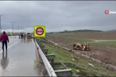 TAG Otoyolu’nda kontrolden çıkan askeri araç devrildi: 10 asker yaralandı