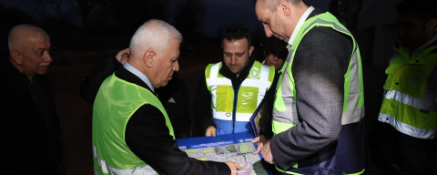 Büyükşehir gece gündüz sahada