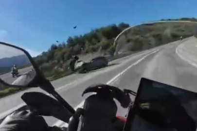 Motosiklette ölüm böyle geldi...