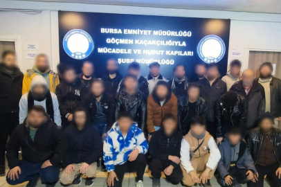 Bursa’da göçmen kaçakçılığına darbe: 29 yabancı uyruklu şahıs yakalandı