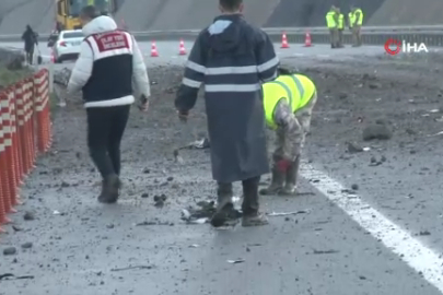 Balıkesir’de F-16 uçağının düştüğü bölgede çalışmalar sabahın ilk ışıklarıyla devam ediyor