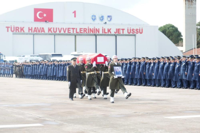 Şehit F-16 pilotunun cenazesi memleketine uğurlandı