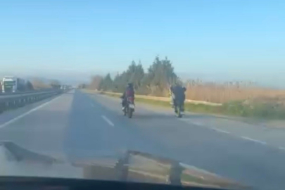 Bursa’da motosiklet sürücülerinin tehlikeli yolculuğu