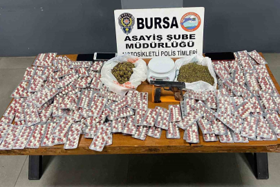 Bursa’da ‘dur’ ihtarına uymadı, evinden uyuşturucu ve silah çıktı