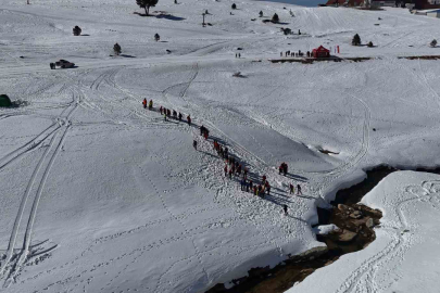 Uludağ’da nefes kesen çığ tatbikatı