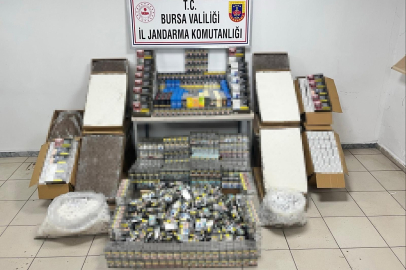 Bursa’da dev operasyon: 65 bin kaçak sigara ve 50 bin makaron ele geçirildi