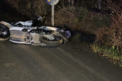 Kontrolden çıkan motosiklet devrildi: 1 ölü