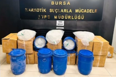 Bursa'da büyük uyuşturucu operasyonu