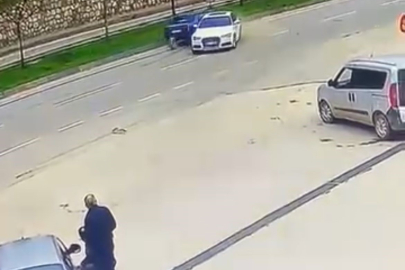 Sürücüsüz araç trafiğe çıktı, kaza böyle geldi