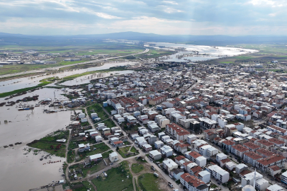 Bursa'nın sular altında kalan arazileri böyle görüntülendi
