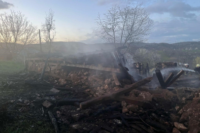 Bursa'da 2 katlı ev alevlere teslim oldu