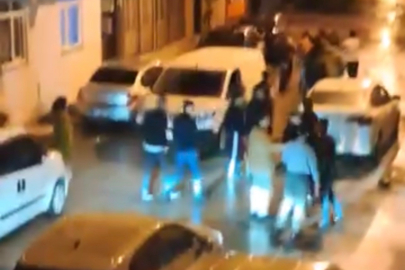 Bursa’da sokak ortasında meydan muharebesi gibi kavga