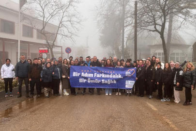 Nilüfer Belediyesi'nden kansere karşı farkındalık yürüyüşü