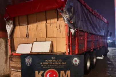 Bursa'da 4 milyonun üzerinde dolu makaron ele geçirildi