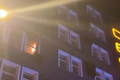 Otel odasındaki yangın itfaiye ve 112'yi alarma geçirdi