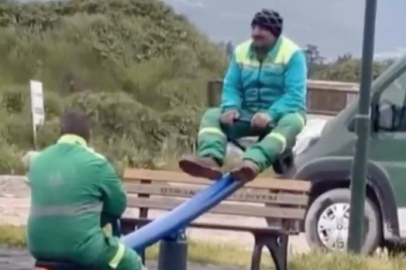 Bursa'da temizlik işçilerinin samimi anları gündem oldu