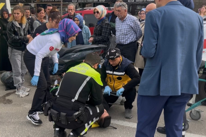 Bursa’da işçi servisine motosiklet çarptı: 2 yaralı