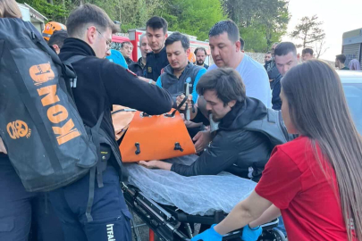 Kalp krizi geçirip dereye düştü