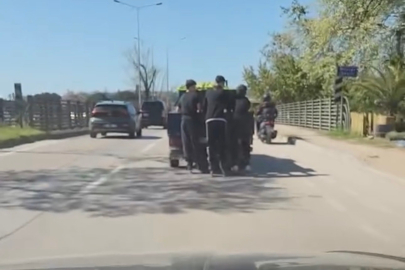 Patenli gençlerin tehlikeli yolculuğu kamerada