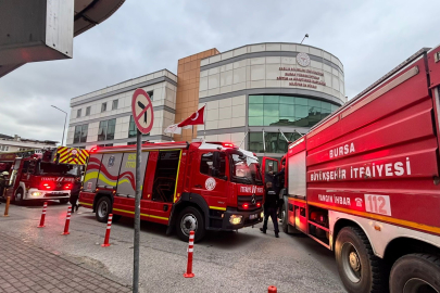 Bursa’da hastanede yangın paniği