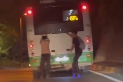 Patenli gençlerin tehlikeli yolculuğu kamerada