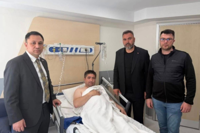 Elektrik akımına kapılan Akar'a ziyaret
