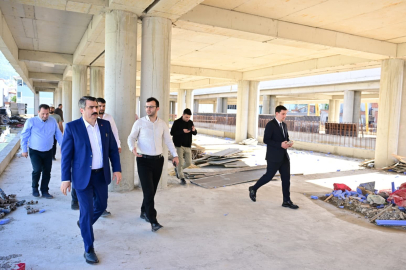 Yavuzselim Kapalı Pazar Alanı'nda yol yarılandı