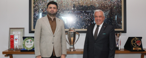 Başkan Şadi Özdemir’den Bursaspor’a tebrik ziyareti