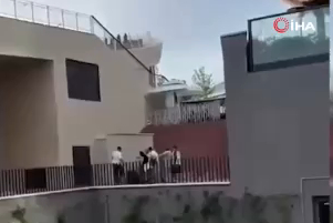 Torreira’ya saldırının ardından yaşanan kargaşa kamerada