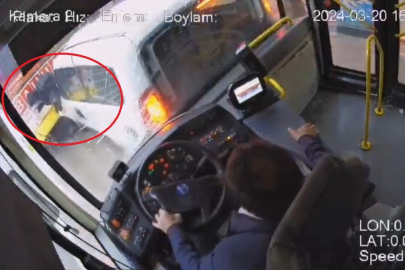 Otobüs şoförü uykuya daldı, önündeki araca çarptı...