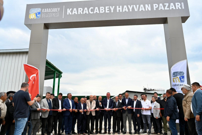 Karacabey Belediyesi hayvan pazarı hizmete açıldı