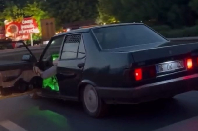 Trafikte 'yok artık' dedirten anlar kamerada