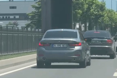 Trafikte tehlikeli seyreden sürücüye 22 bin lira ceza